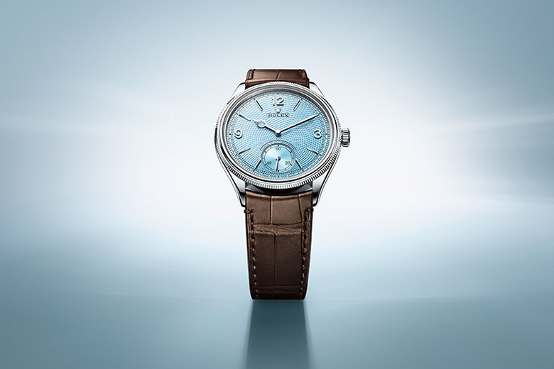 Rolex 1908, platinum, polished finish